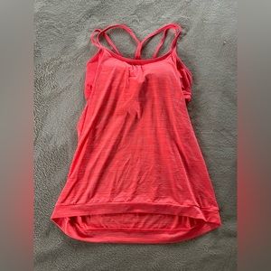 Athleta strappy back tank with shelf bra